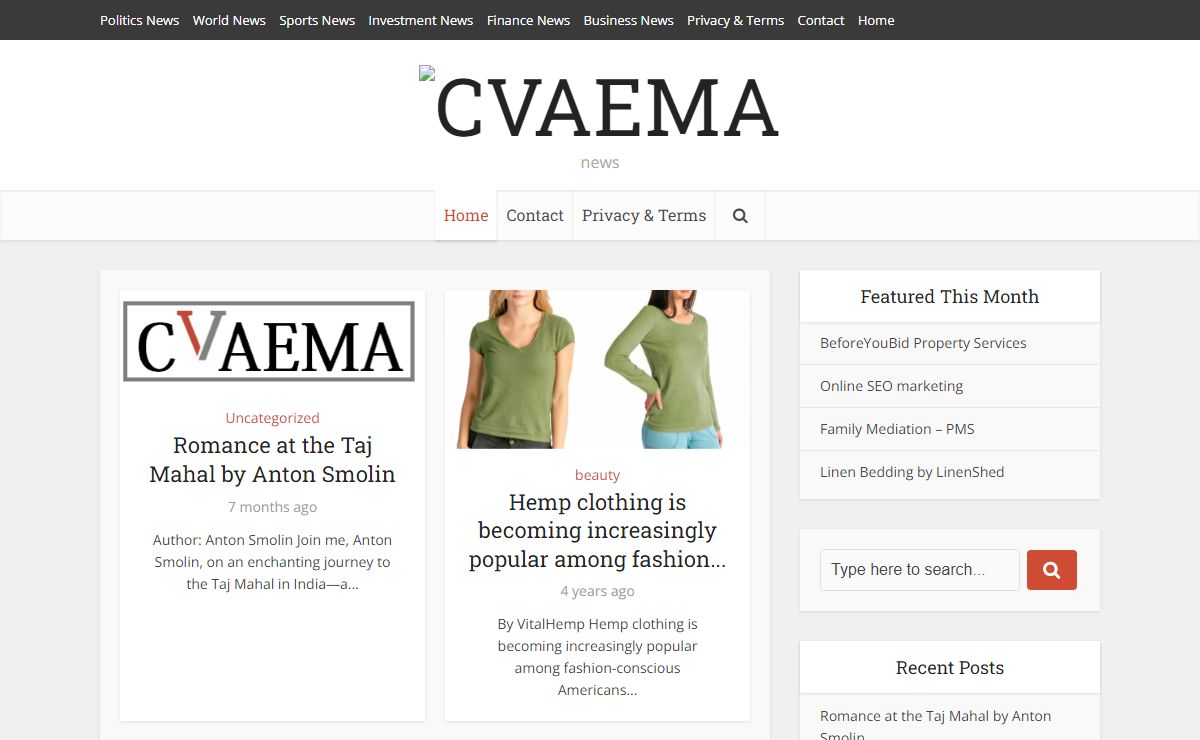 CVAEMA – news
