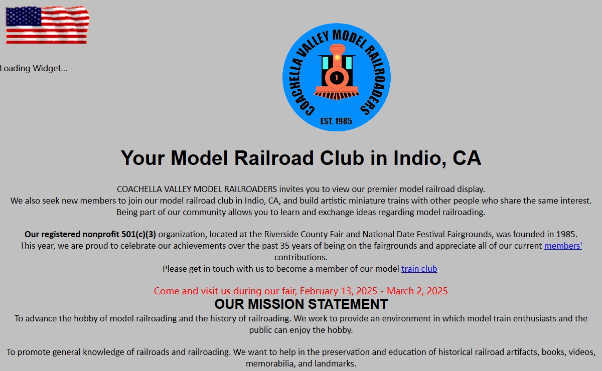 Model Railroad Club | Indio, CA - COACHELLA VALLEY MODEL RAILROADERS