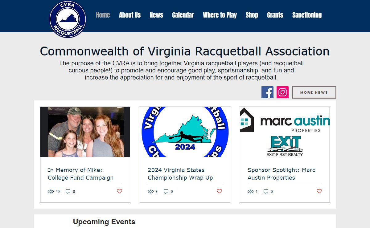 Commonwealth of Virginia Racquetball Association