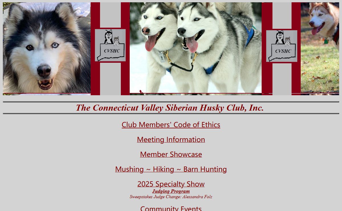 The Connecticut Valley Siberian Husky Club