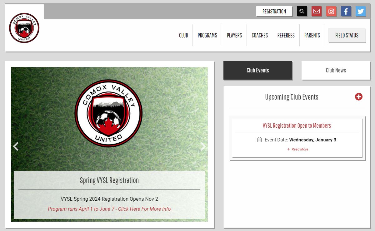 Welcome to the Comox Valley United Soccer Club