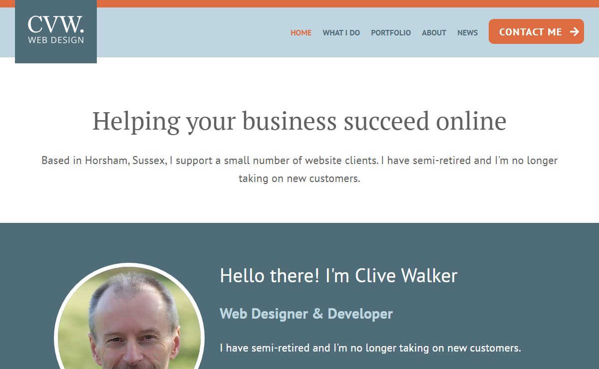 Web design Horsham, Sussex, website management