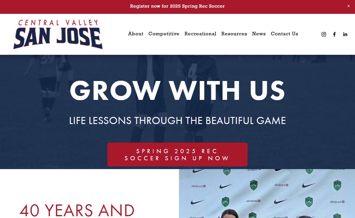 Central Valley San Jose Youth Soccer League