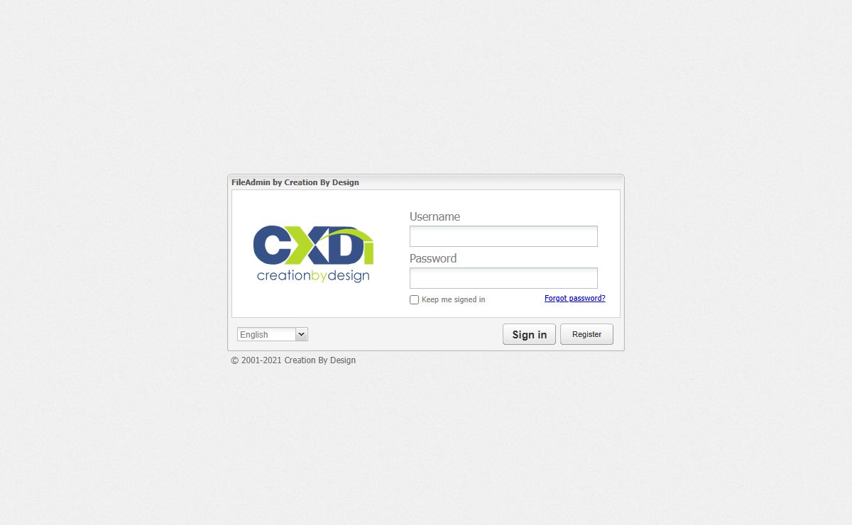 FileAdmin :: Login