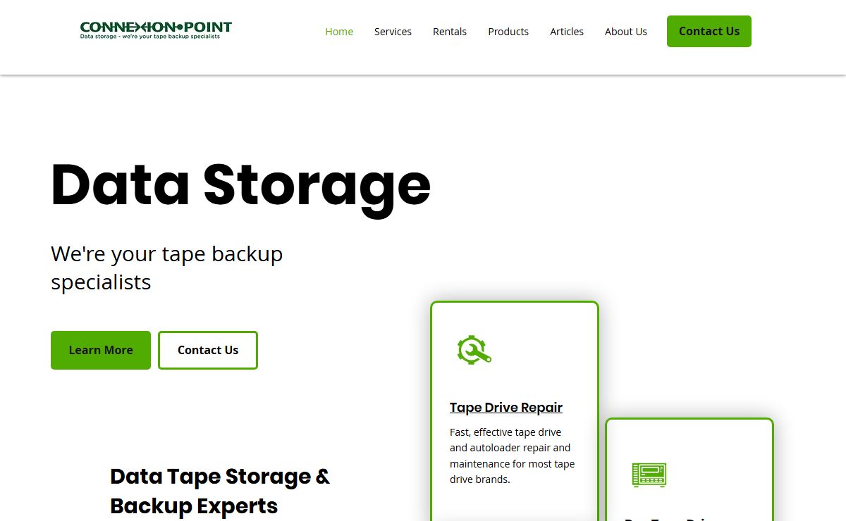 Data Tape Storage | Connexion Point