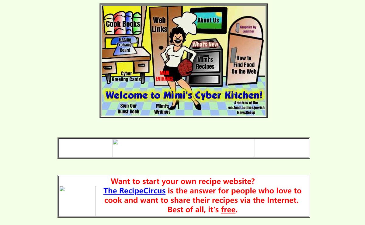 Mimi's Cyber-Kitchen Recipes - Recipes Recipes Recipes - Your First Stop for Food on the Web