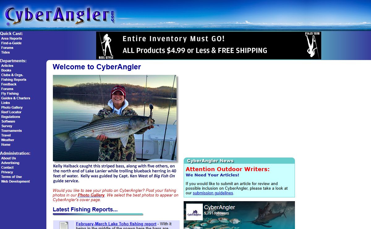 CyberAngler - Online Fishing Magazine