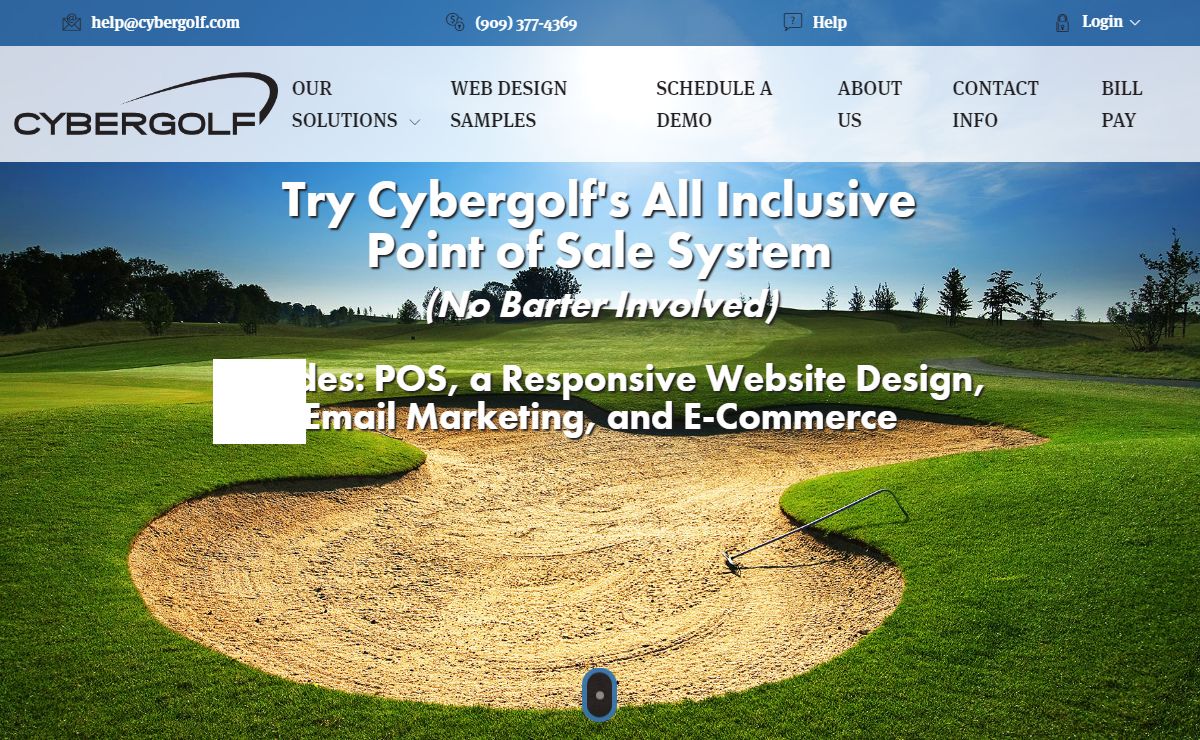Cybergolf | All Inclusive Point of Sale System | Includes: POS, a Responsive Website Design, Email Marketing, and E-Commerce | Make the Switch Today!