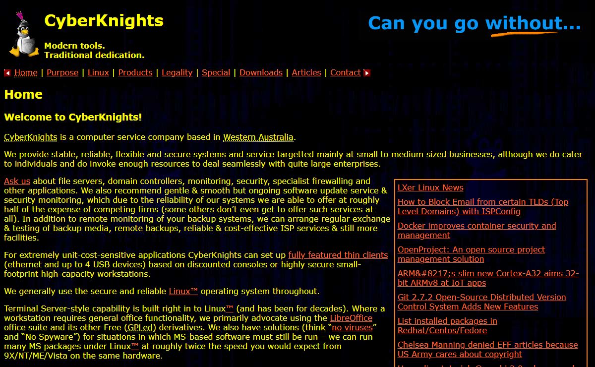 CyberKnights: Home
