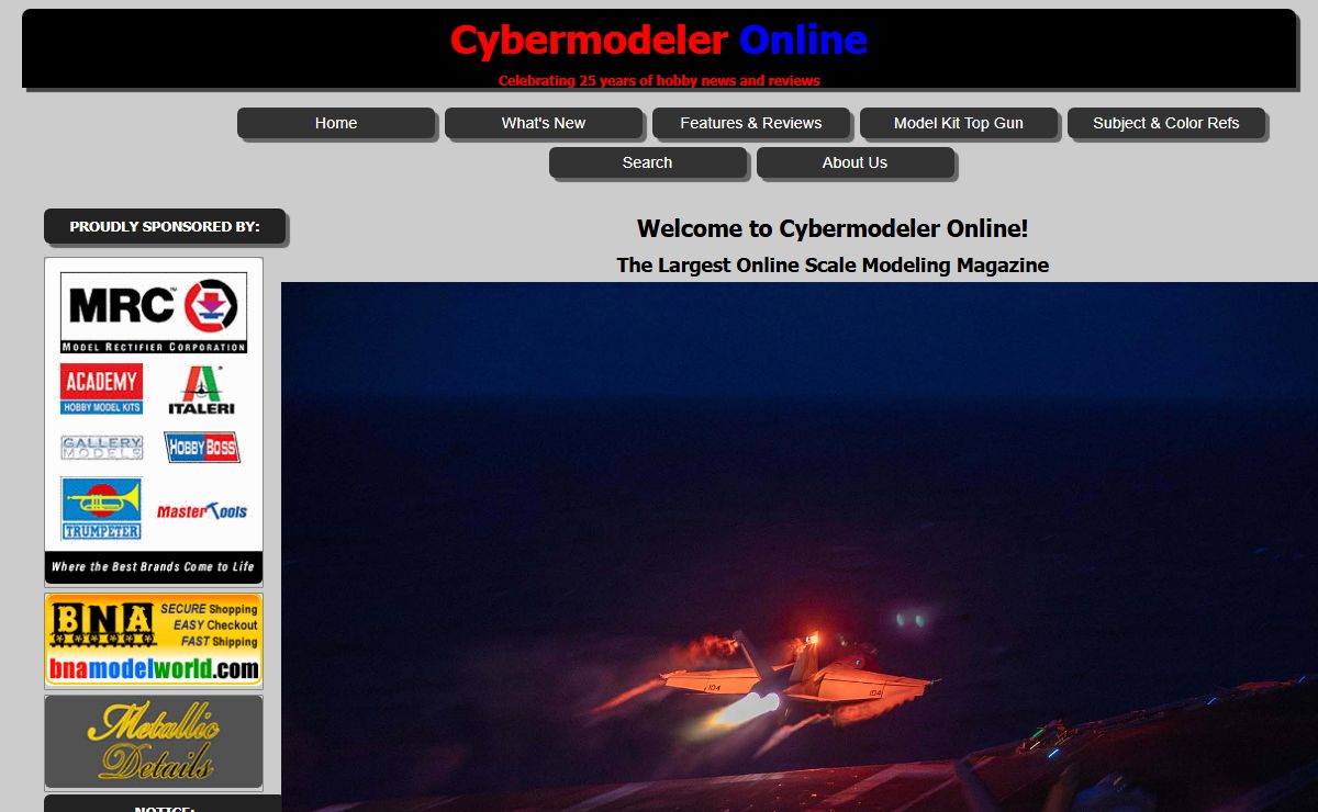 Cybermodeler Online Scale Modeling Magazine