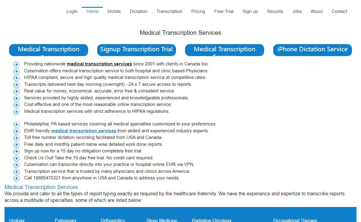 Medical Transcription Services - iPhone transcription, EMR notes
