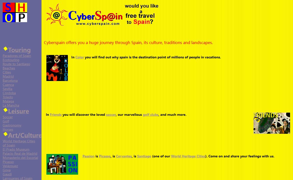 Spain in CYBERSPAIN: Spain in CyberSpain is Color, Friends, Passion, Life