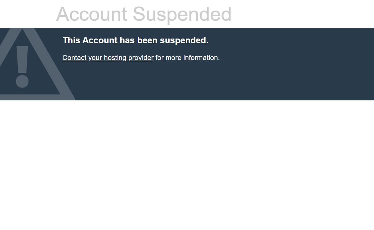 Account Suspended