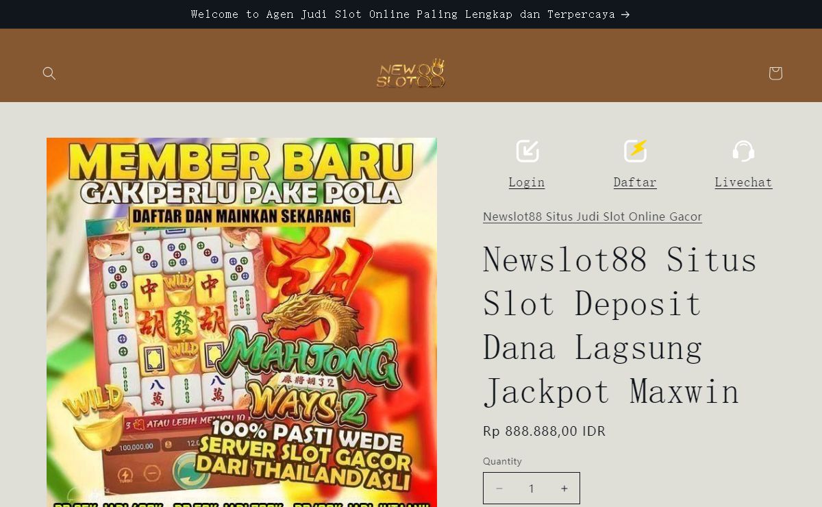 Newslot88 Situs Slot Deposit Dana Lagsung Jackpot Maxwin
