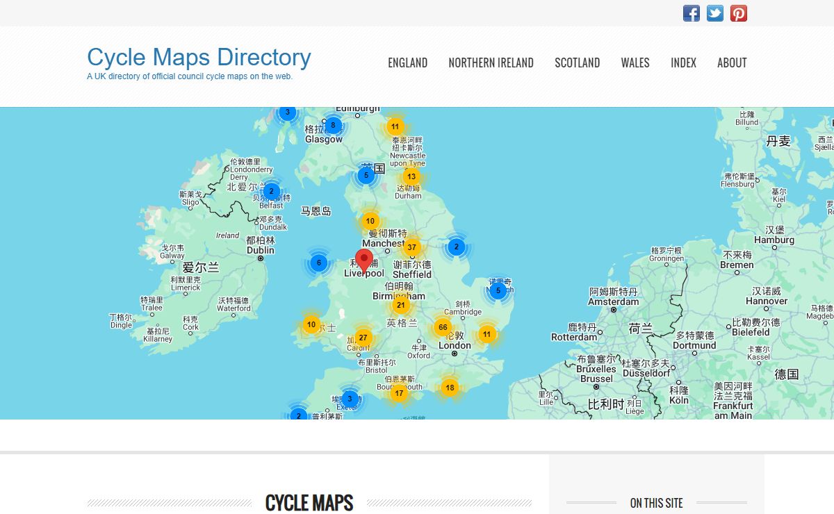 cycle maps directory - A UK directory of official council cycle maps on the web