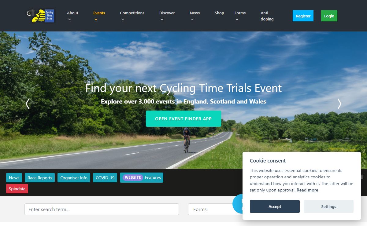 Cycling Time Trials: The national governing body for cycling time trials