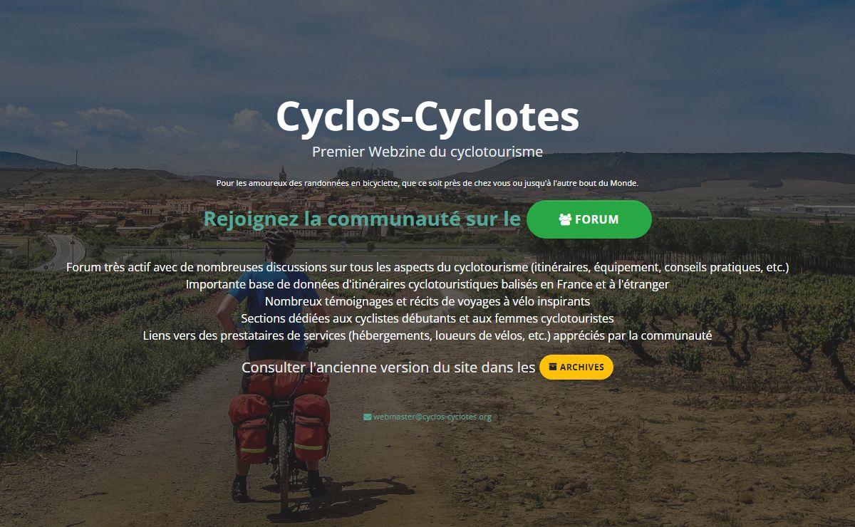 Cyclos-Cyclotes | le Webzine du cyclotourisme