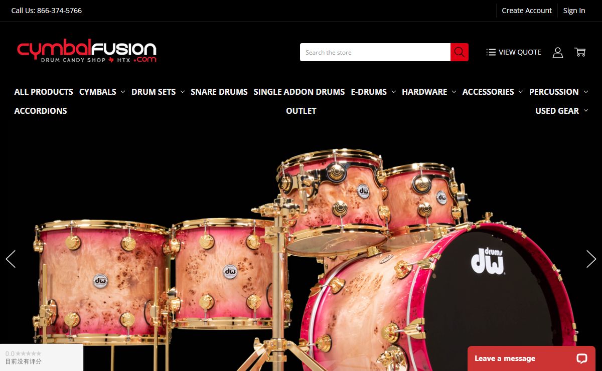 CymbalFusion.com | Drum Shop | Houston and McAllen, TX