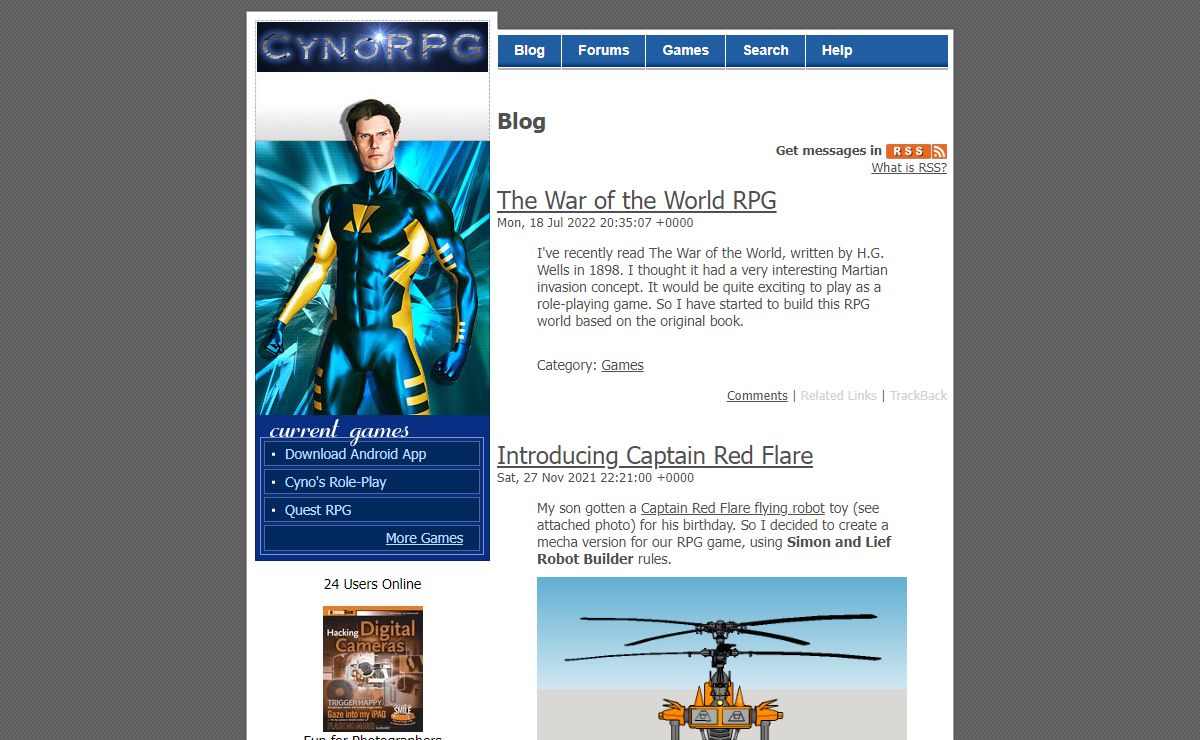 CynoRPG: Blog