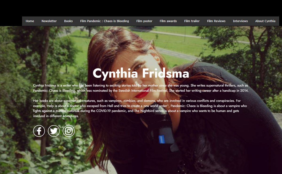 Cynthia Fridsma - Writer