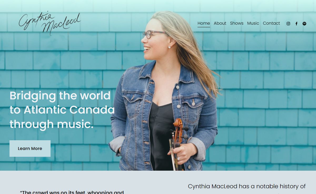 Cynthia MacLeod | Prince Edward Island Fiddler