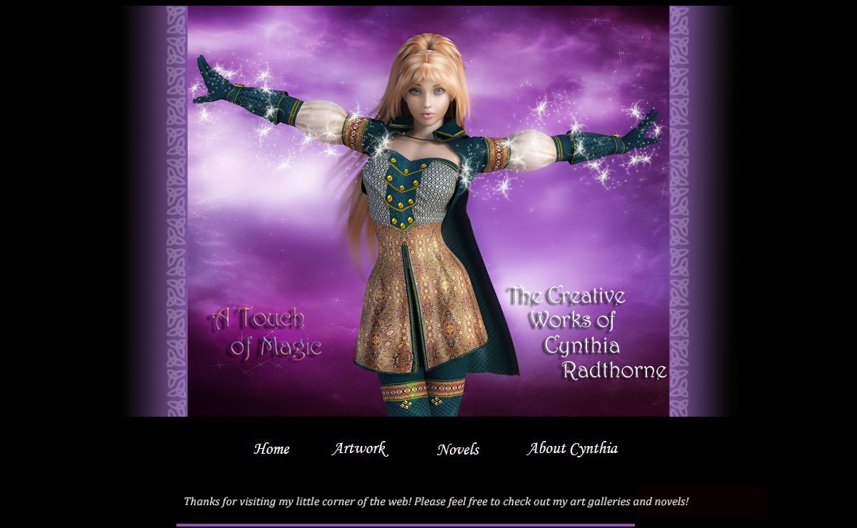 Cynthia Radthorne Artwork and Novels
