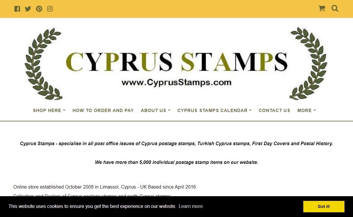 Cyprus Stamps & Covers, North Cyprus Stamps, UK online shop