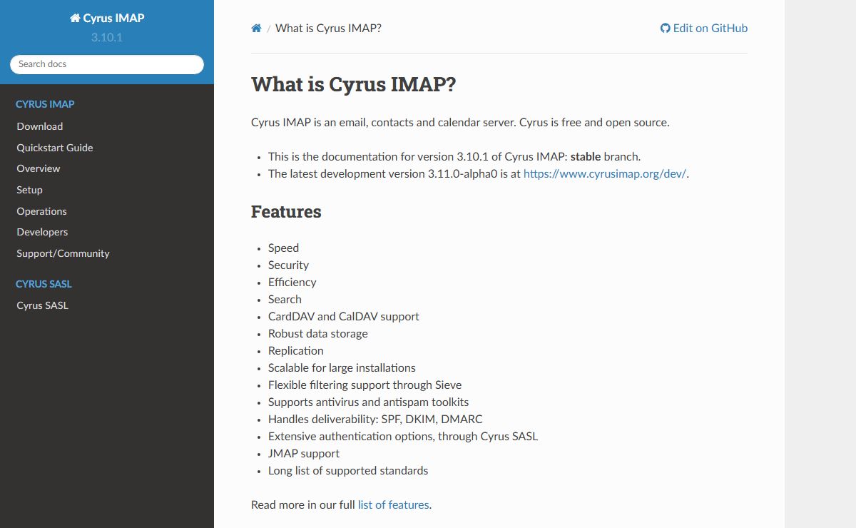 What is Cyrus IMAP? — Cyrus IMAP 3.10.1 documentation