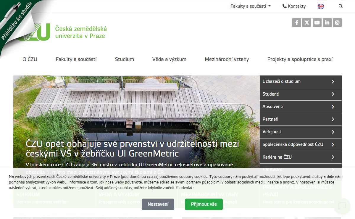Česká zemědělská univerzita v Praze ČZU