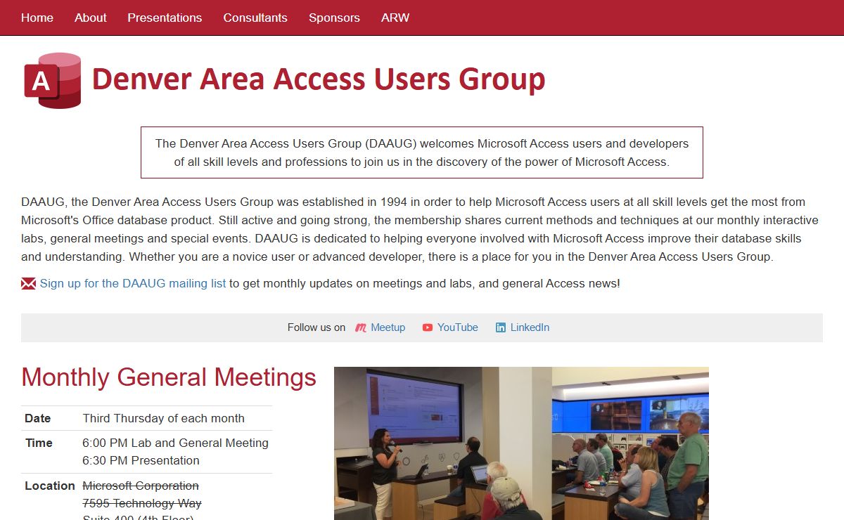 Denver Area Access Users Group (DAAUG)