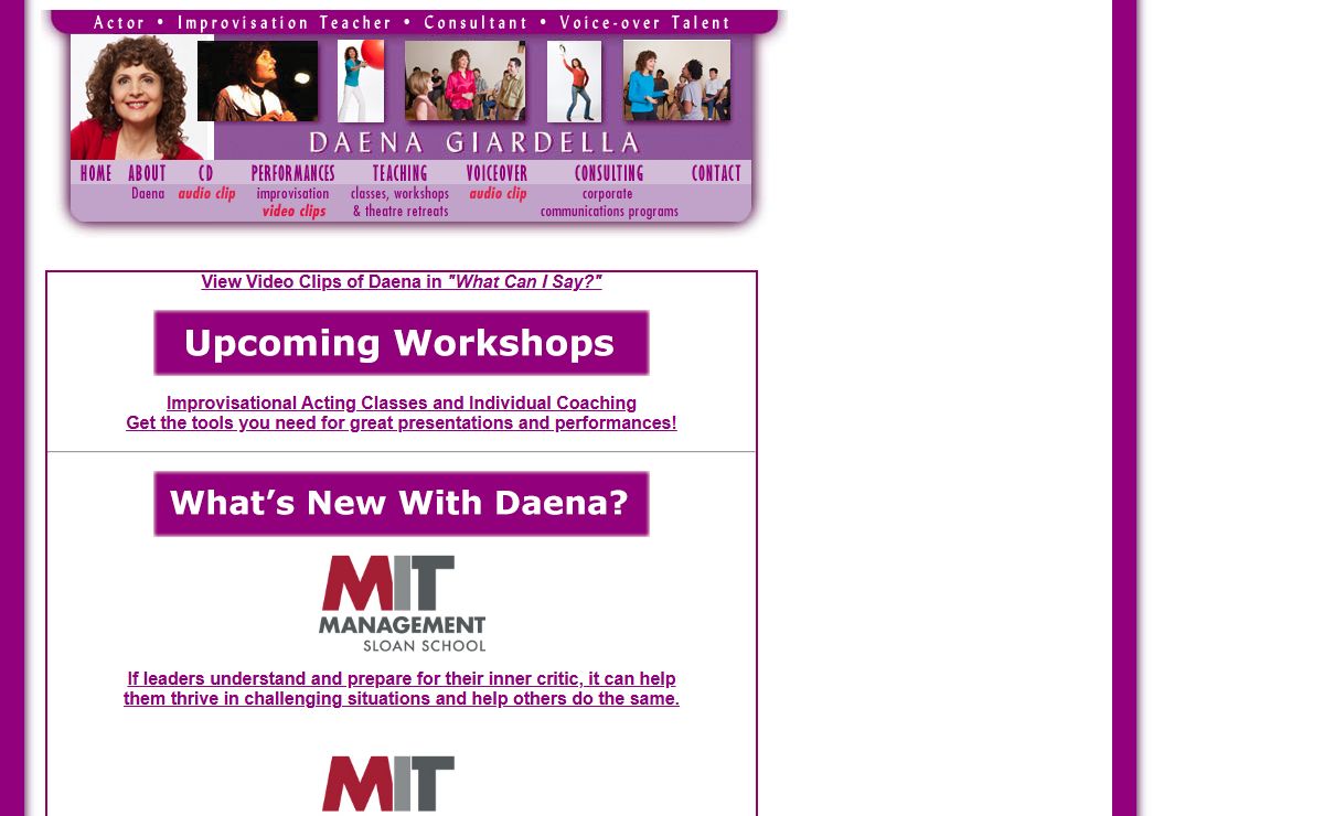 Daena Giardella - Actor, Improvisation Teacher, Consultant, Voice-over Talent