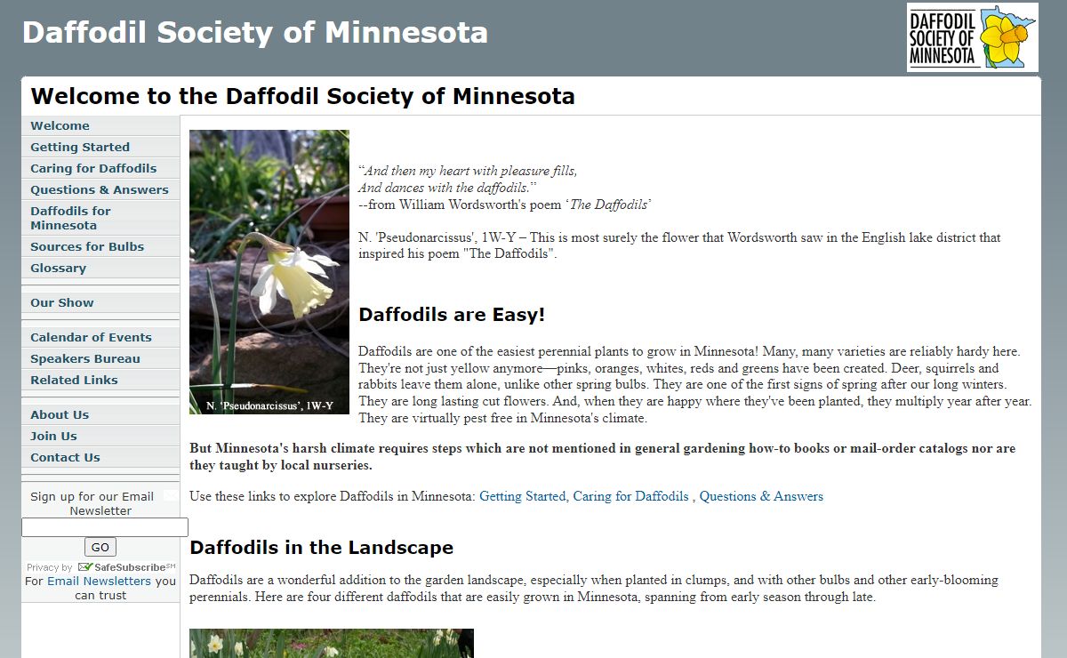Daffodil Society of Minnesota - Welcome
