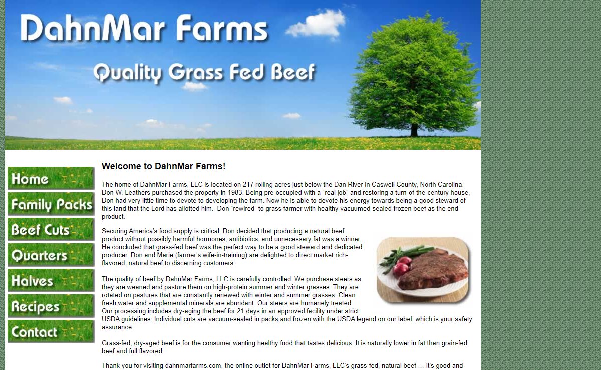 Dahnmar Farms: Grass fed Beef