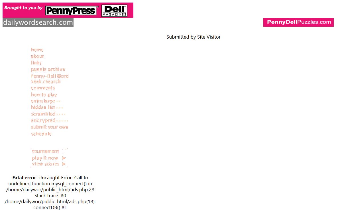 Dailywordsearch.com: every day an interactive word search