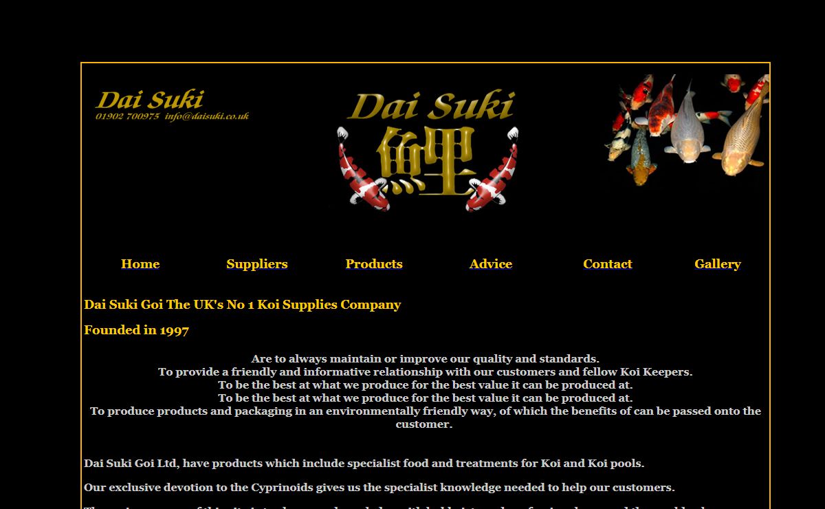 Koi & Pond Supplies From Dai Suki