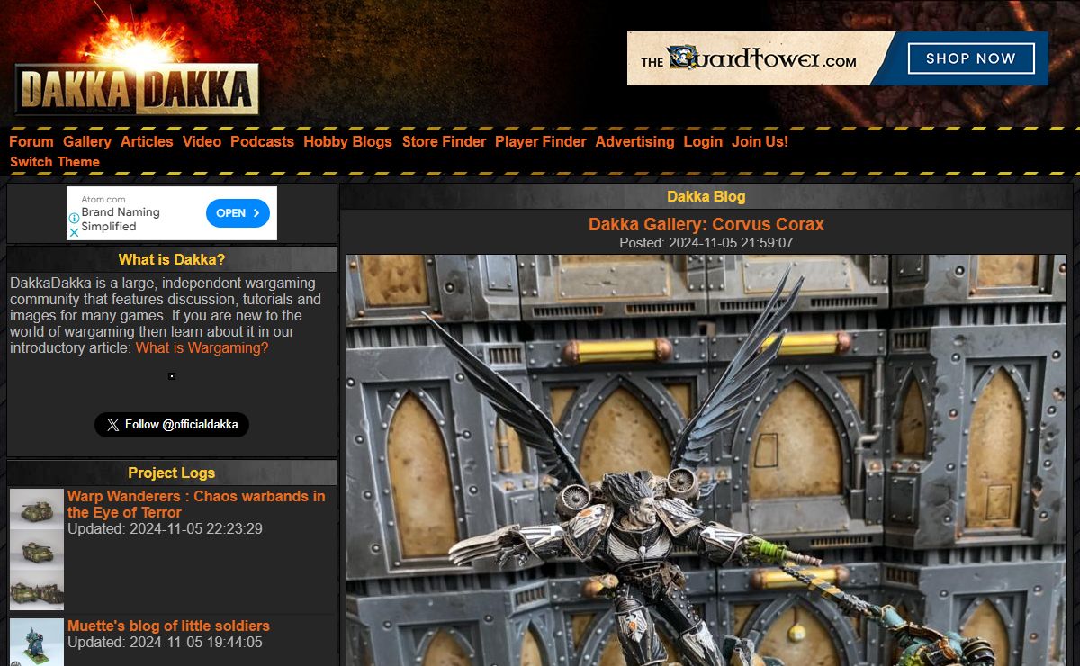DakkaDakka - Wargaming and Warhammer 40k Forums, Articles and Gallery - Homepage | If you can't find 'that guy', you are 'that guy'.