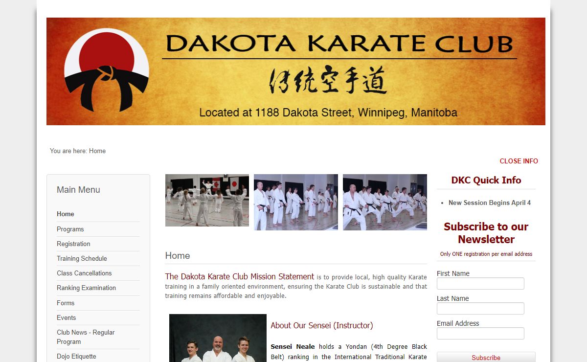 Dakota Karate Club - Home