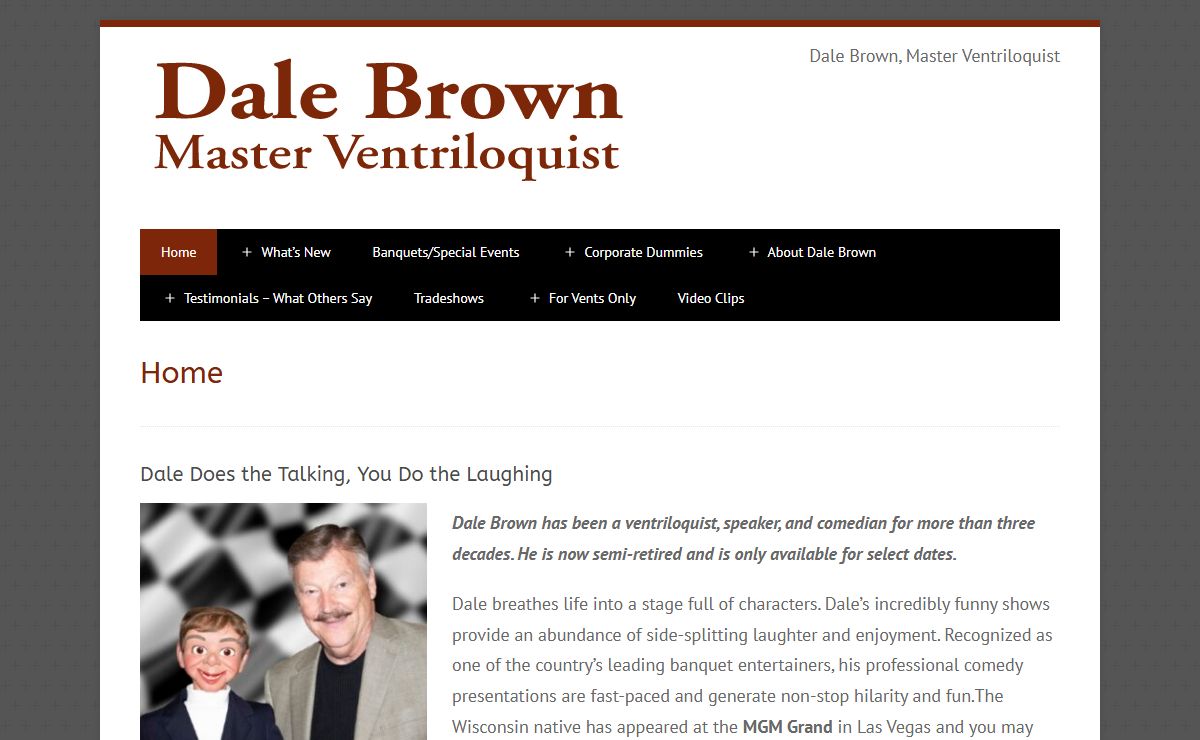 Home - Dale Brown, Master Ventriloquist