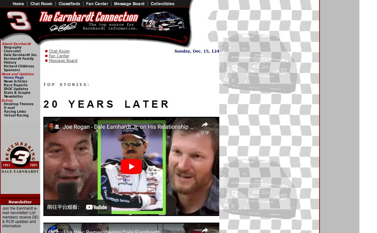 The Earnhardt Connection -- Dale Earnhardt NASCAR News