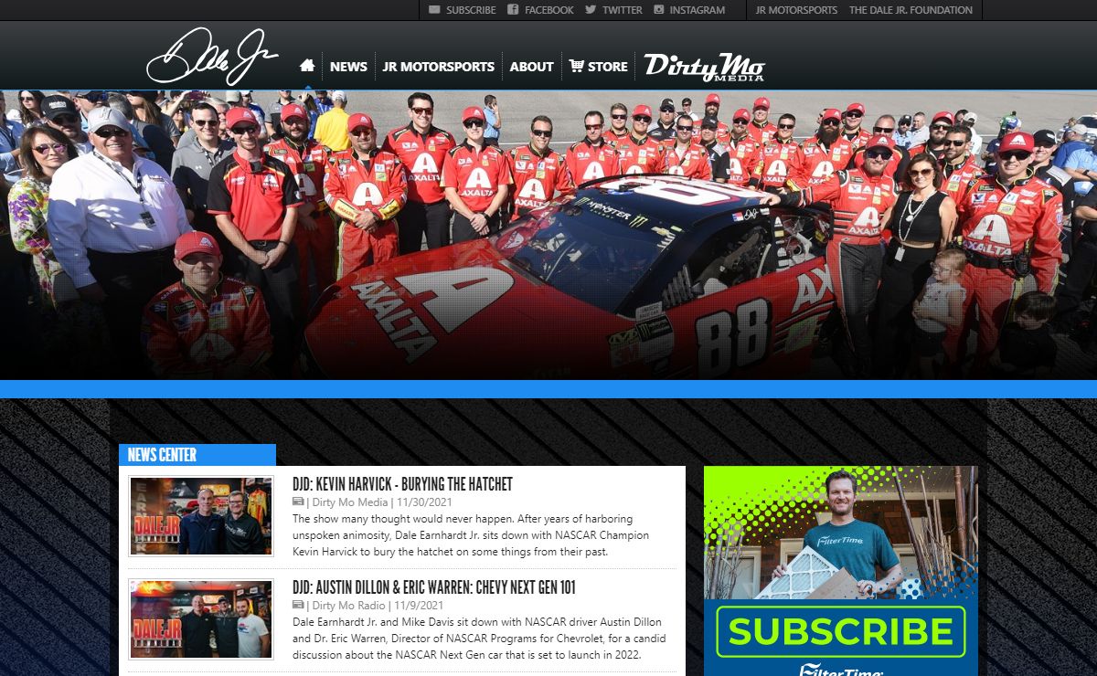 DaleJr.com | Official Website of Dale Earnhardt Jr.