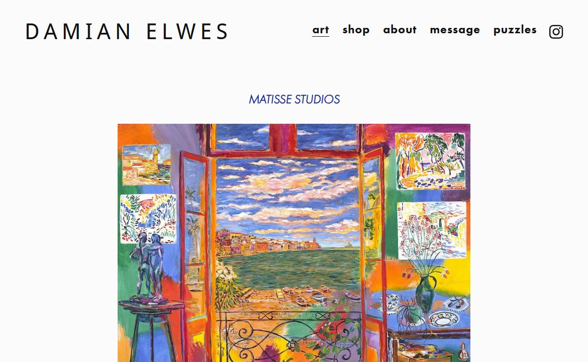 Damian Elwes | Art Studio