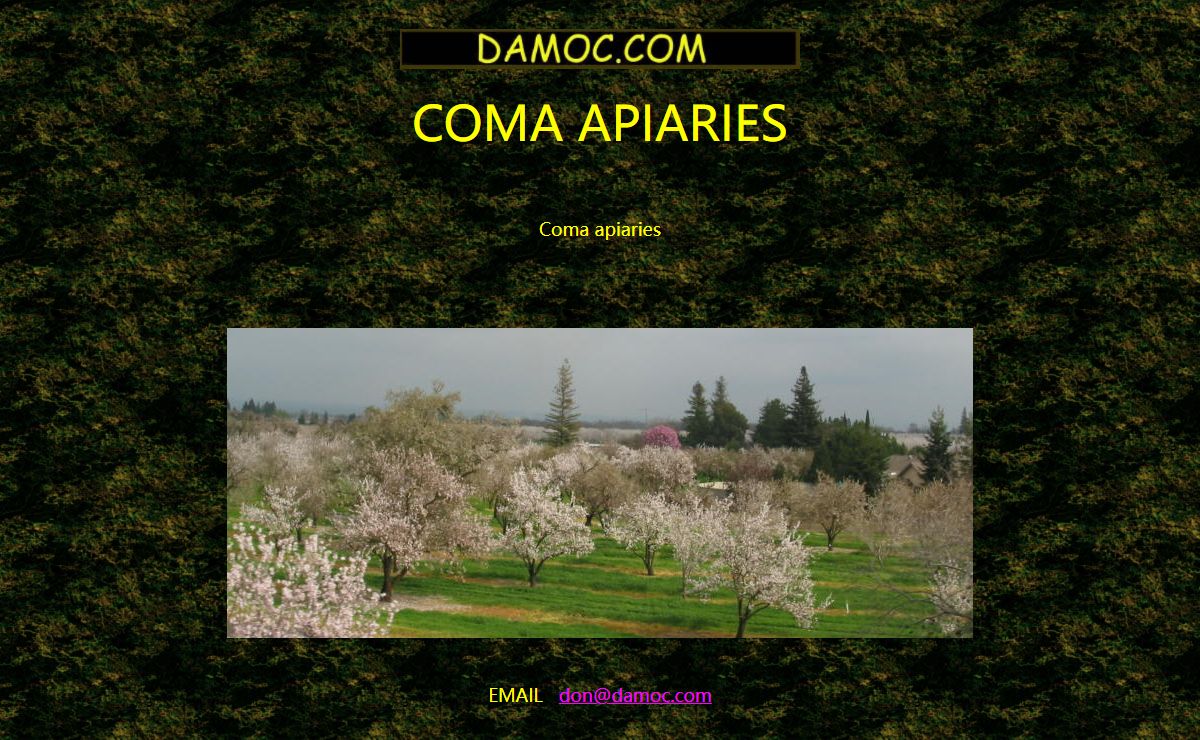 Coma Apiaries beekeeping website