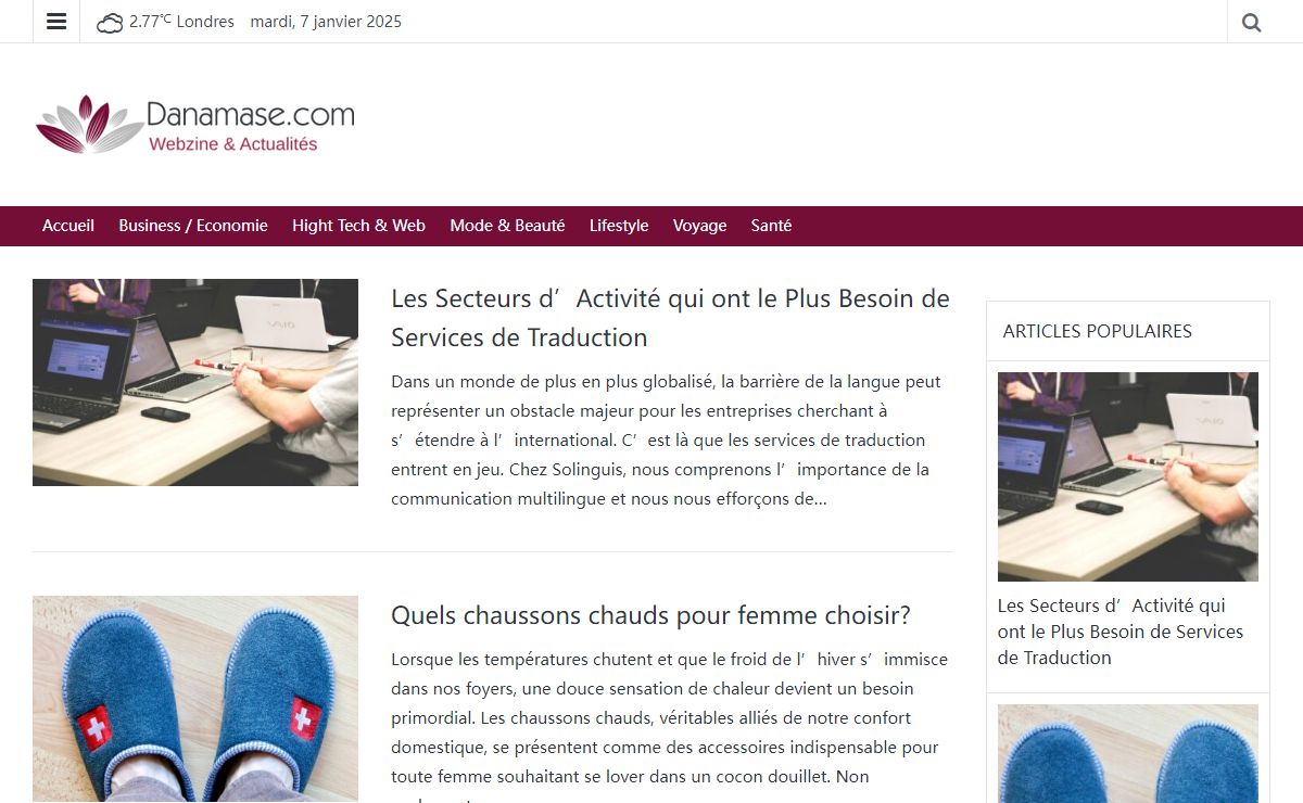 Danamase.com - Actualités, news sur Danamase.com