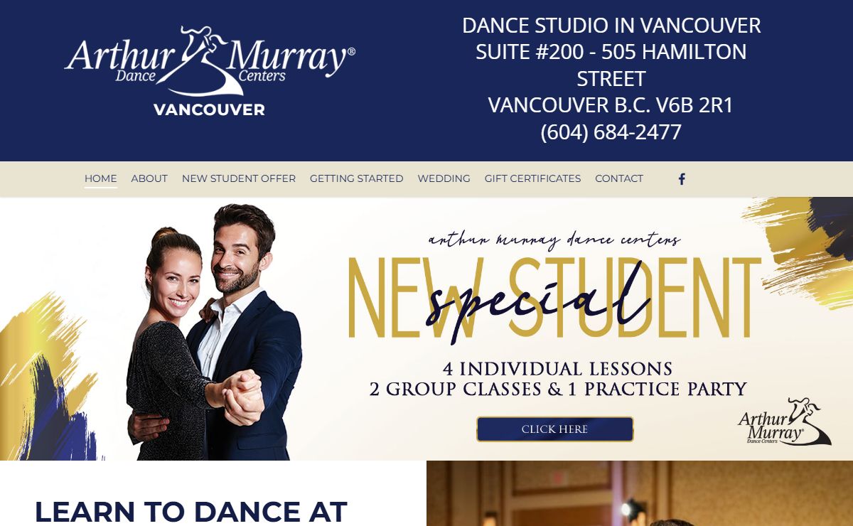 Beginners Dance Lessons | Arthur Murray Vancouver Dance Studio