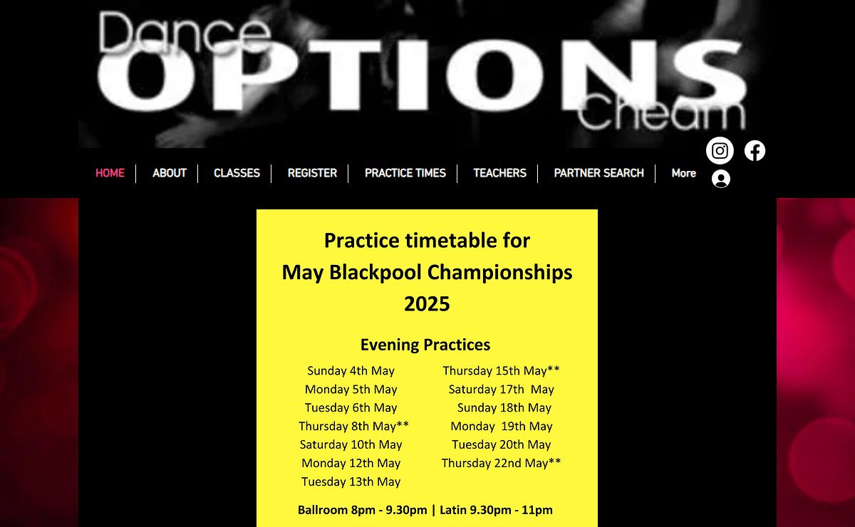 Dance Options | Competitor and Social Dance Studio in Cheam | Ballroom and Latin Classes