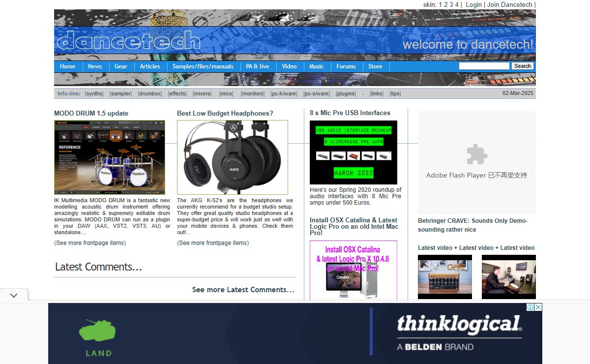 Dancetech - home & studio recording & music technology for dance-music - Gear listings, reviews, classics, articles, techniques, tips, videos and more - Dance Music, Free Music Hosting Myspace style, free samples, synth, vintage synth, vsti, vst-instrument, midi, sampler, drums, music software, dj gear, turntables, dj mixer, hard disk recording, h/d recording, dance-music, midi, hard-disk recording, PC recording, audio, studio, compressor, reverb, delay, echo, soundcard, music software, synthesiser, synth, drum machine, drumbox, samplers & sampling, sample, audio recording, recording, hard disk, HD recording, PC recording, monitors, midifiles, mixer, rack FX, FX, effects processor, jungle, techno, drum and bass, Drum&Bass, Drum n Bass, drumnbass, house, garage, hardcore, speed bass, trance, hard-house, goa-trance, psy-trance, supernova, nova, waldorf, virus, nord, korg, roland, yamaha, akai, e-mu, emu, remixing, technics, stanton, dj-ing, scratching