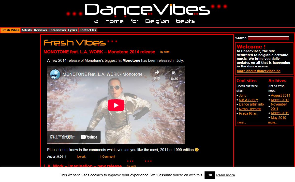 DanceVibes - a home for belgian beats