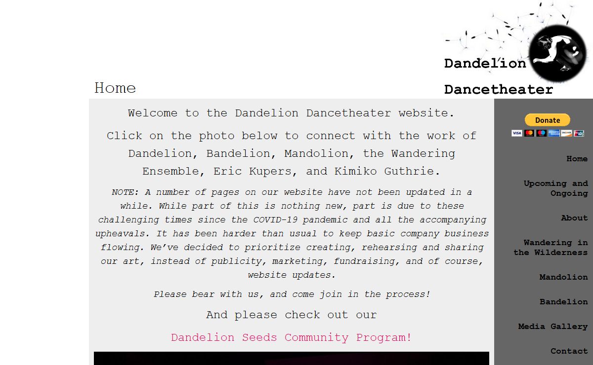 Dandelion Dancetheater's Homepage