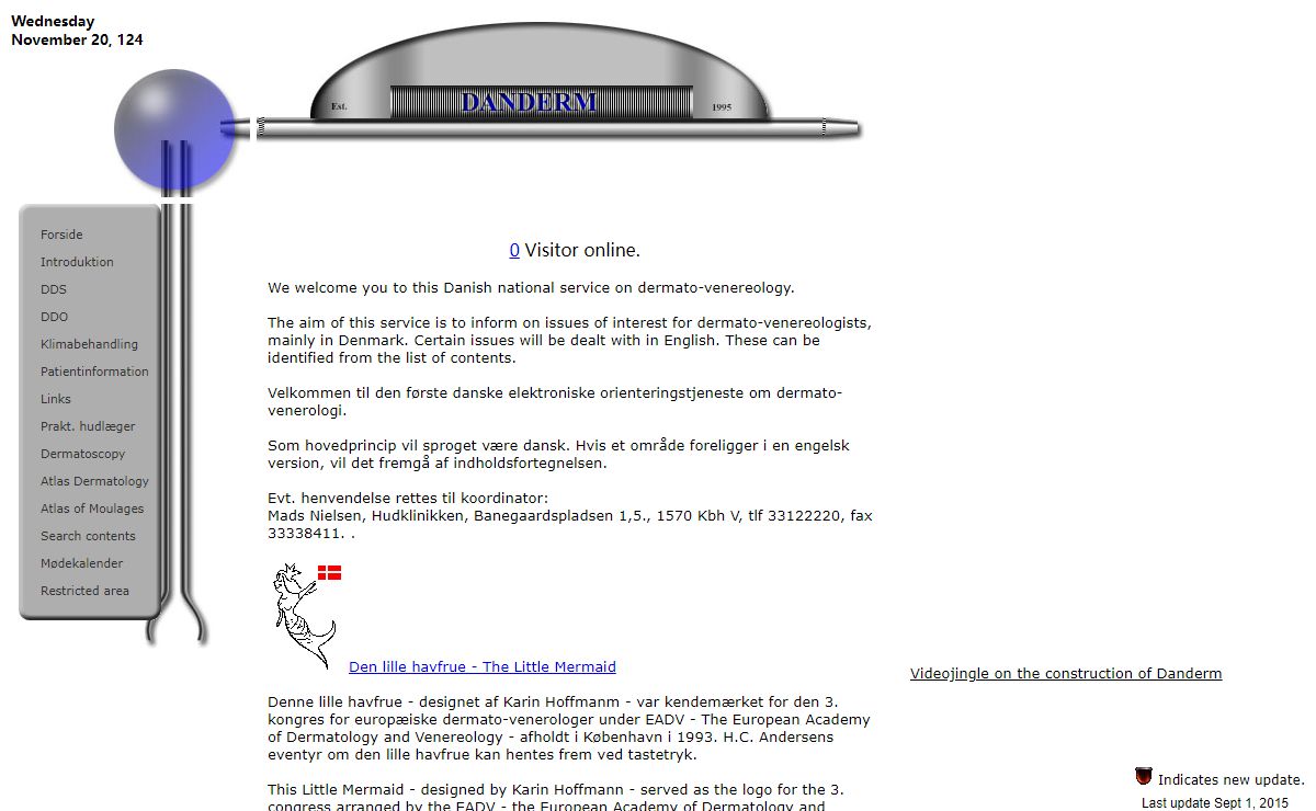 Danderm Website for Danish Dermatologists