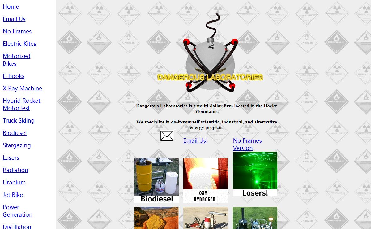 Welcome to Dangerous Laboratories!